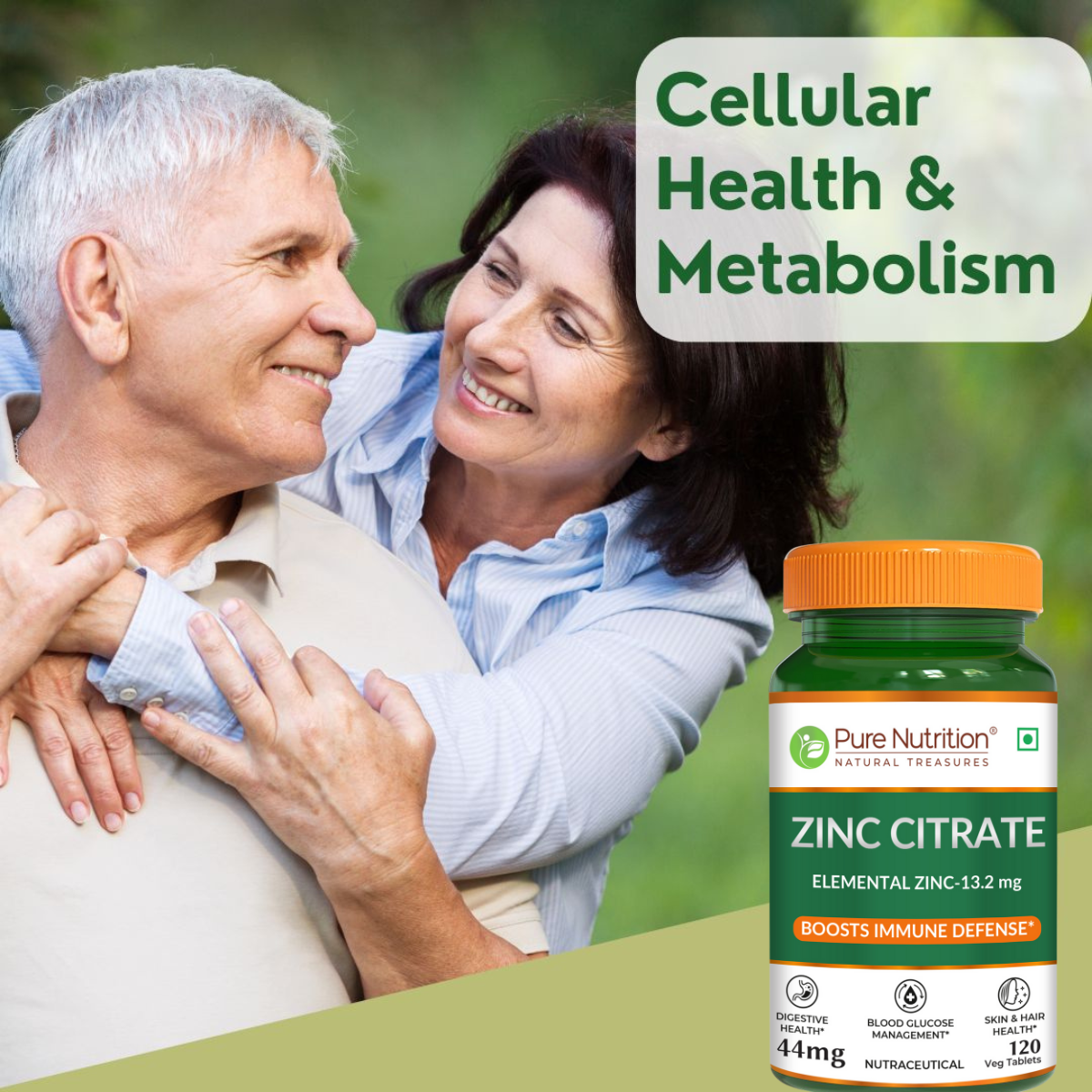 Zinc Citrate High Absorption Immunity Support | 120 Veg Tablets