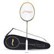 Li-Ning 3D Calibar X Drive Carbon Graphite Strung Badminton Racquet, 82 Grams, 30 Lbs String Tension and Free Full cover(Dark Grey/Gold) | KIBI Sports - KIBI SPORTS