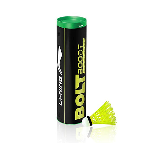 Li-Ning Bolt Boost 6 in 1 Nylon Shuttlecock Yellow | KIBI Sports Li-Ning