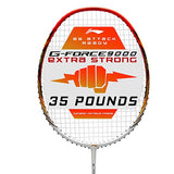 Li-Ning G-Force Extra Strong 9000 Carbon Fibre Badminton Racquet with Free Full Cover(35 LBS Ultra HIGH Tension) | KIBI Sports Li-Ning