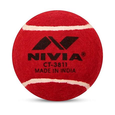 Nivia Heavy Tennis Ball Cricket Ball (Pack of 12 balls)