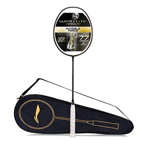 Li-Ning Wind Lite Stealth Carbon Fibre Strung Badminton Racket with Free Full Cover (Powered By Windstorm) | KIBI Sports Li-Ning