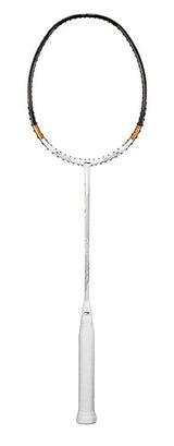 Li-Ning Tectonic 7 Full-Carbon Fiber Badminton Racket, Unstrung (White/Gold) | KIBI Sports - KIBI SPORTS