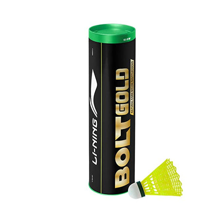 Li-Ning Bolt Gold (6 in 1 Nylon Shuttlecock), Yellow | KIBI Sports Li-Ning