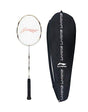 Li-Ning Ss-21-G5 Strung Badminton Racquet ( White/Grey , S1 , 85-87 Grams , 28-30 Lbs ), Carbon Graphite | KIBI Sports Li-Ning