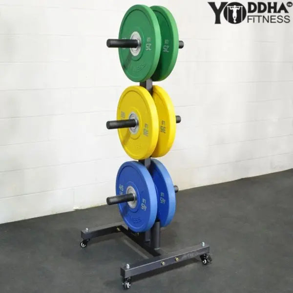 Yoddha PLATE TREE WITH BARBELL STORAGE KIBI Sports