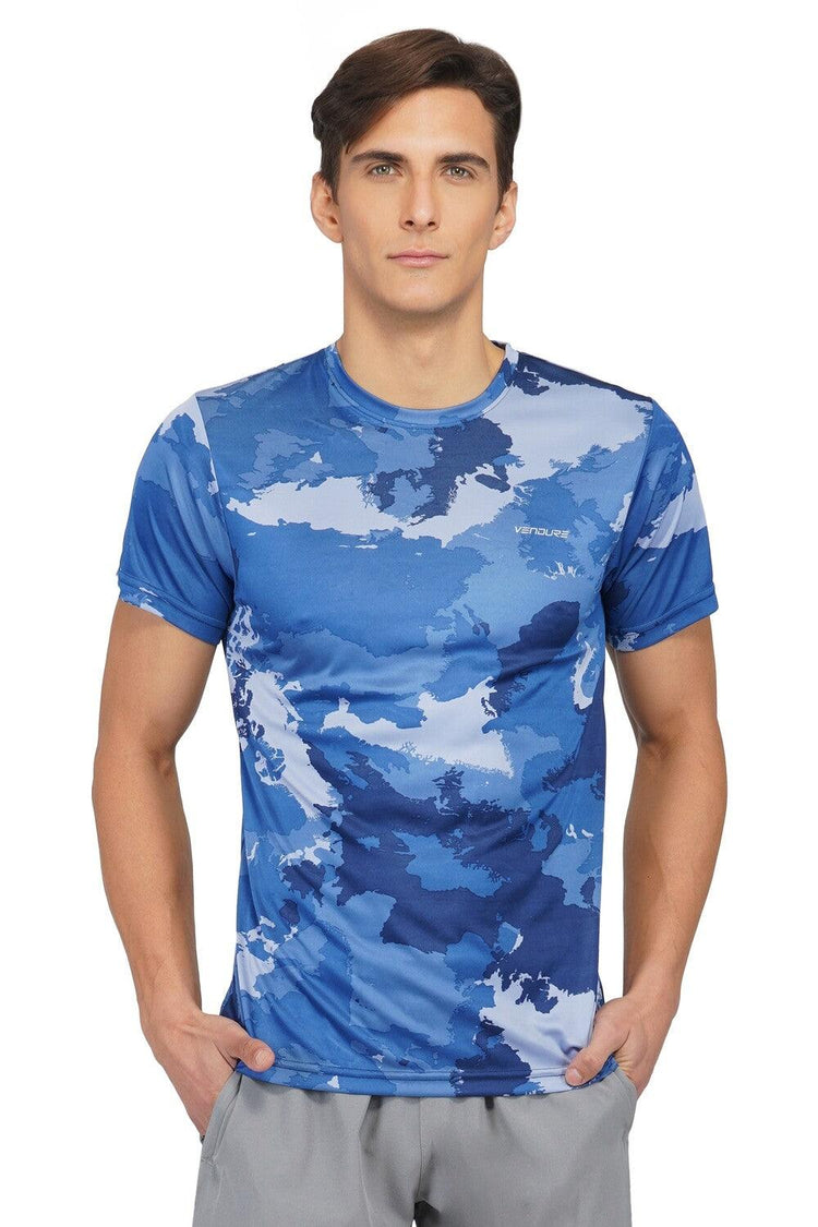 Vendure Sports Camou Print T Shirt | Men | KIBI SPORTS - KIBI SPORTS