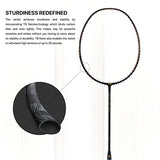 Li-Ning Wind Lite Stealth Carbon Fibre Strung Badminton Racket with Free Full Cover (Powered By Windstorm) | KIBI Sports Li-Ning