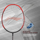 Li-Ning 3D Calibar X Boost Carbon Graphite Strung Racquet, 83 Grams, 30 Lbs String Tension and Free Full Cover | KIBI Sports - KIBI SPORTS