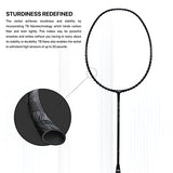 Li-Ning Wind Lite Stealth Carbon Fibre Strung Badminton Racket with Free Full Cover (Powered By Windstorm) | KIBI Sports Li-Ning