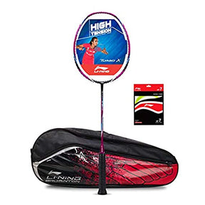 Li-Ning Turbo X 80-II Carbon-Graphite Badminton Racquet with Free String & Bag | KIBI Sports Li-Ning