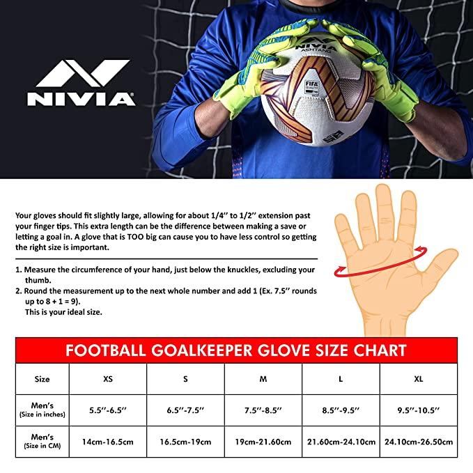 Nivia Ashtang Gold Football Gloves | KIBI Sports - KIBI SPORTS
