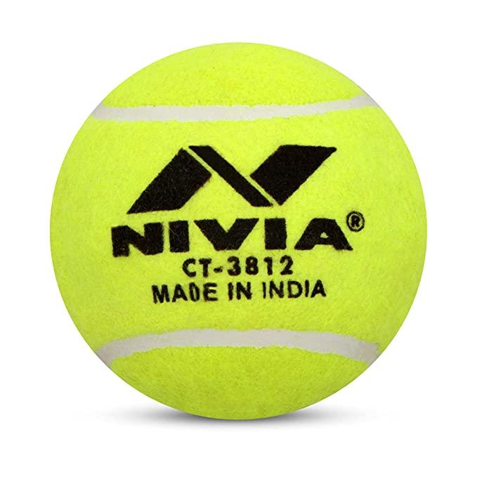Nivia Heavy Tennis Ball Cricket Ball (Pack of 12 balls)