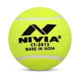 Nivia Heavy Tennis Ball Cricket Ball (Pack of 12 balls)