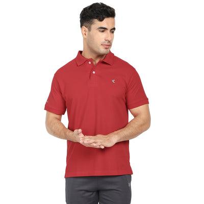 Kronos Cotton Polo All Seasons | Men's | Ferrari Red | KIBI Sports - KIBI SPORTS