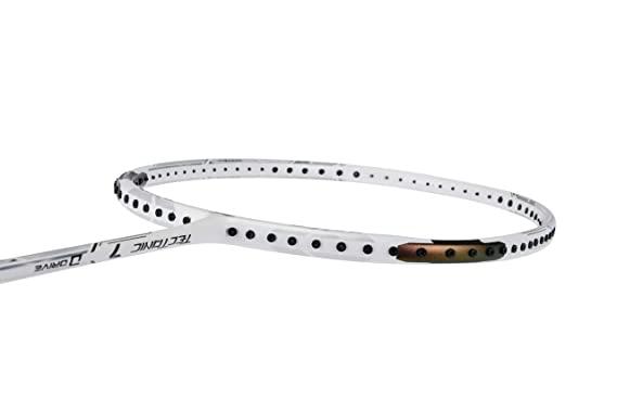 Li-Ning Tectonic 7 D Drive Unstrung Badminton Racket - 81 Grams - Medium Stiff - 304mm Balance Point | KIBI Sports - KIBI SPORTS