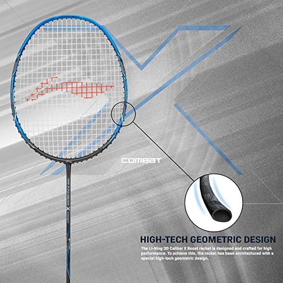 Li-Ning 3D Calibar X Combat Carbon Graphite Strung Racquets, 85 Grams, 30 Lbs String Tension and Free Full Cover | KIBI Sports - KIBI SPORTS