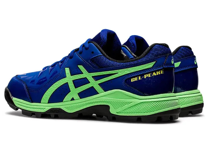 Asics Gel Peake Men's Cricket Shoes - Monaco Blue/Bright Lime Asics
