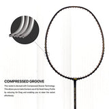 Li-Ning Wind Lite Stealth Carbon Fibre Strung Badminton Racket with Free Full Cover (Powered By Windstorm) | KIBI Sports Li-Ning