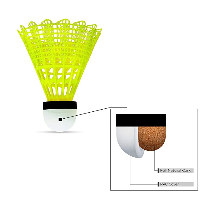 Li-Ning Bolt Gold (6 in 1 Nylon Shuttlecock), Yellow | KIBI Sports Li-Ning
