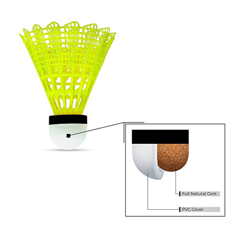 Li-Ning Bolt Gold (6 in 1 Nylon Shuttlecock), Yellow | KIBI Sports Li-Ning
