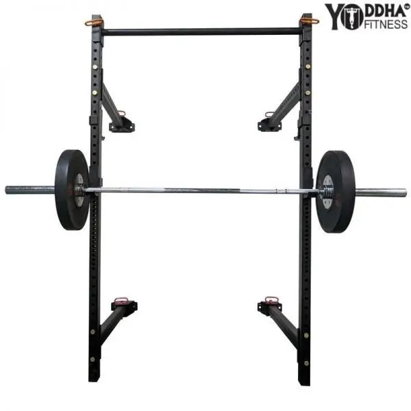 Yoddha FOLDABLE SQUAT STAND – WALL MOUNTED  | KIBI Sports KIBI Sports