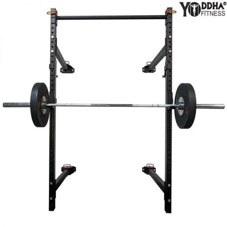 Yoddha FOLDABLE SQUAT STAND – WALL MOUNTED  | KIBI Sports KIBI Sports