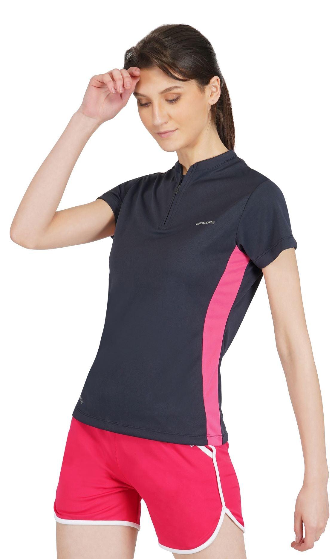 Vendure Sports COOLBlast Zip Up Sports T-Shirt | Women | KIBI Sports - KIBI SPORTS