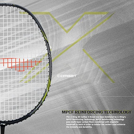 Li-Ning 3D Calibar X Combat Carbon Graphite Strung Racquets, 85 Grams, 30 Lbs String Tension and Free Full Cover | KIBI Sports - KIBI SPORTS