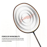 Li-Ning Wind Lite Stealth Carbon Fibre Strung Badminton Racket with Free Full Cover (Powered By Windstorm) | KIBI Sports Li-Ning