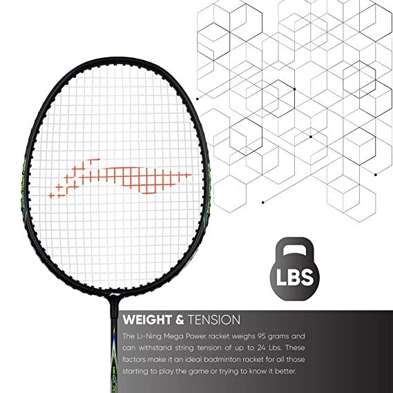Li-Ning Mega Power Badminton Racquet with Smash Power Frame with Free Full Cover | KIBI Sports - KIBI SPORTS
