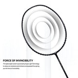 Li-Ning Wind Lite Stealth Carbon Fibre Strung Badminton Racket with Free Full Cover (Powered By Windstorm) | KIBI Sports Li-Ning