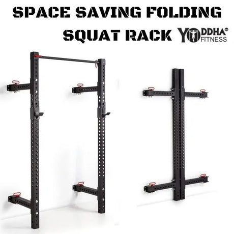 Yoddha FOLDABLE SQUAT STAND – WALL MOUNTED  | KIBI Sports KIBI Sports