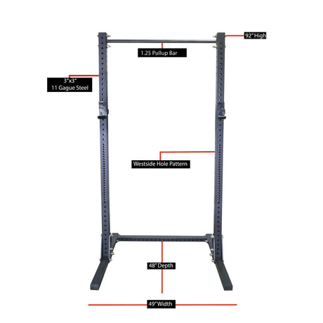 Yoddha SQUAT STAND WITH PULL UP BAR KIBI Sports