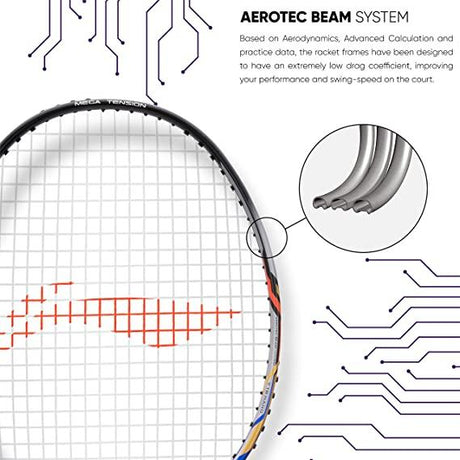 Li-Ning Turbo 99 Carbon Fibre Racket with Free Full Cover (84 Grams. 30 lbs. ) | KIBI Sports - KIBI SPORTS