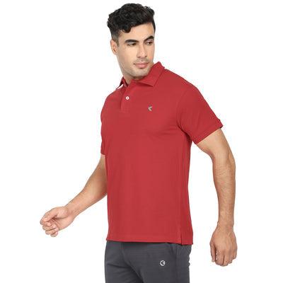 Kronos Cotton Polo All Seasons | Men's | Ferrari Red | KIBI Sports - KIBI SPORTS