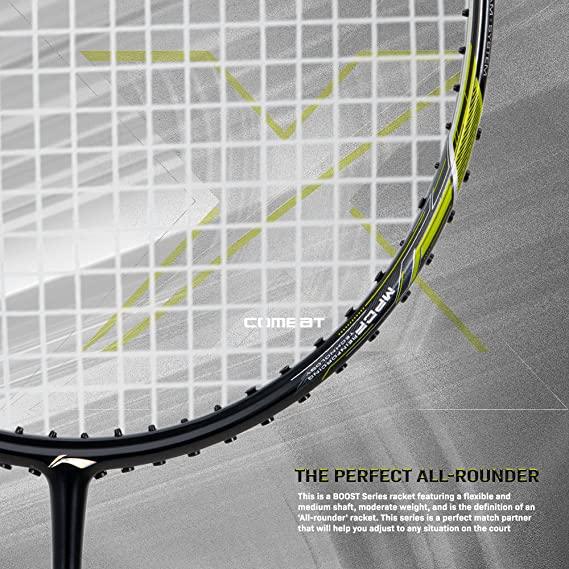 Li-Ning 3D Calibar X Combat Carbon Graphite Strung Racquets, 85 Grams, 30 Lbs String Tension and Free Full Cover | KIBI Sports - KIBI SPORTS