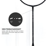 Li-Ning Wind Lite Stealth Carbon Fibre Strung Badminton Racket with Free Full Cover (Powered By Windstorm) | KIBI Sports Li-Ning
