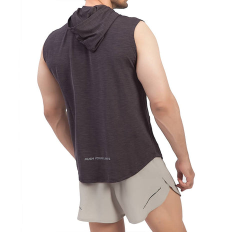 ReDesign Cutsleeve Gym T-Shirt Hoodie | Men | KIBI Sports ReDesign