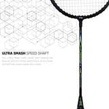 Li-Ning Mega Power Badminton Racquet with Smash Power Frame with Free Full Cover | KIBI Sports - KIBI SPORTS