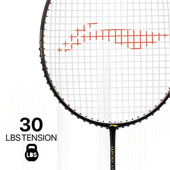 Li-Ning Wind Lite Stealth Carbon Fibre Strung Badminton Racket with Free Full Cover (Powered By Windstorm) | KIBI Sports Li-Ning