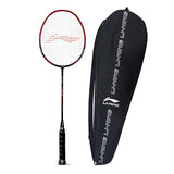 Li-Ning Turbo X 70 G4 Strung Graphite Badminton Racquet (Black/Lime) with Free Full Racket Cover | KIBI Sports Li-Ning