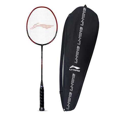 Li-Ning Turbo X 70 G4 Strung Graphite Badminton Racquet (Black/Lime) with Free Full Racket Cover | KIBI Sports Li-Ning