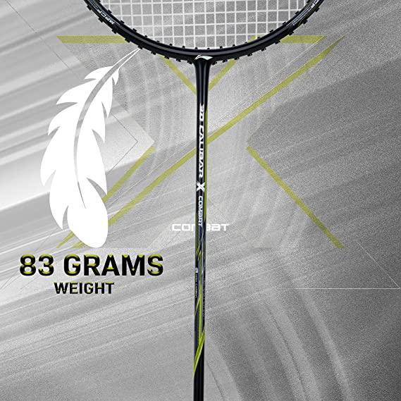 Li-Ning 3D Calibar X Combat Carbon Graphite Strung Racquets, 85 Grams, 30 Lbs String Tension and Free Full Cover | KIBI Sports - KIBI SPORTS