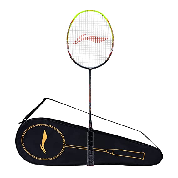 Li-Ning G-Force Extra Strong 9000 Carbon Fibre Badminton Racquet with Free Full Cover(35 LBS Ultra HIGH Tension) | KIBI Sports Li-Ning