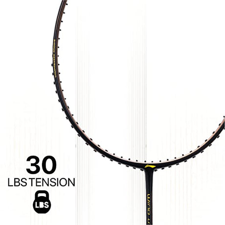 Li-Ning Wind Lite Stealth Carbon Fibre Strung Badminton Racket with Free Full Cover (Powered By Windstorm) | KIBI Sports Li-Ning