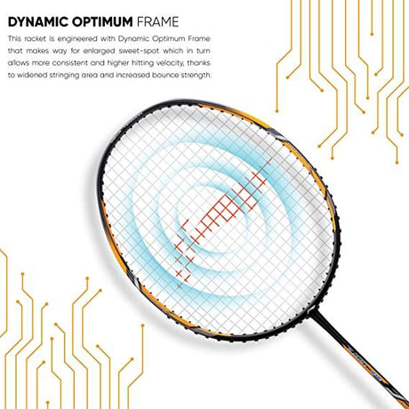 Li-Ning Turbo 99 Carbon Fibre Racket with Free Full Cover (84 Grams. 30 lbs. ) | KIBI Sports - KIBI SPORTS