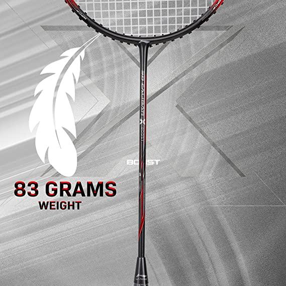 Li-Ning 3D Calibar X Boost Carbon Graphite Strung Racquet, 83 Grams, 30 Lbs String Tension and Free Full Cover | KIBI Sports - KIBI SPORTS