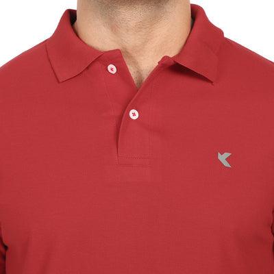 Kronos Cotton Polo All Seasons | Men's | Ferrari Red | KIBI Sports - KIBI SPORTS