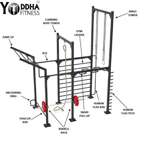 Yoddha Calisthenics Rig – Extreme 2  | KIBI Sports KIBI Sports